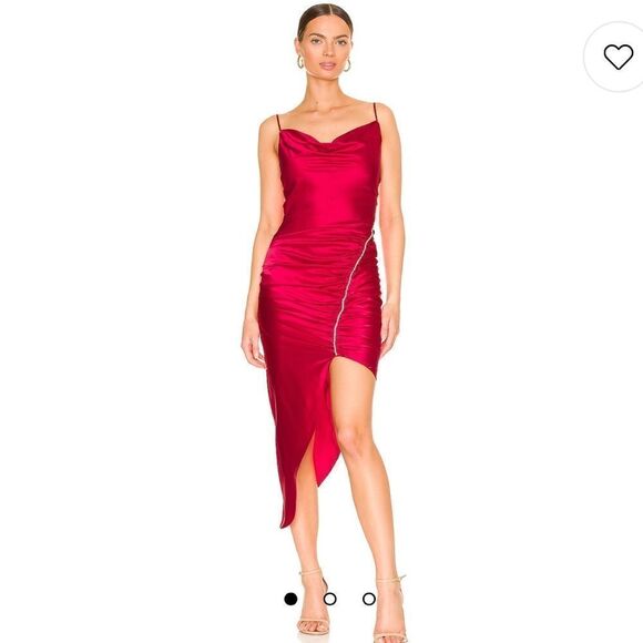 NWT Cinq a Sept Emilia Dress in Raspberry Revolve Size 6 - Picture 1 of 16